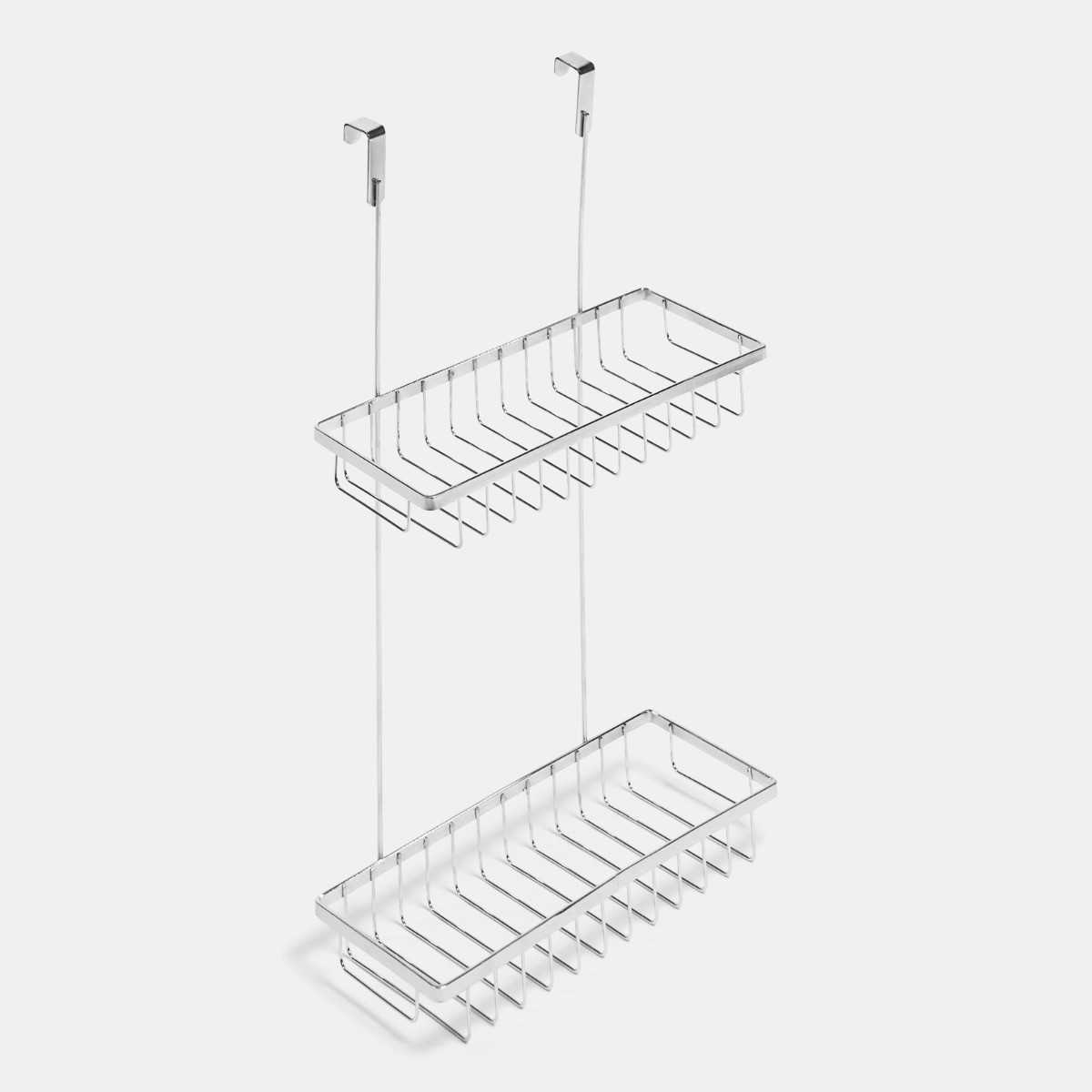 OHS Over The Door Double Shower Caddy - Silver>