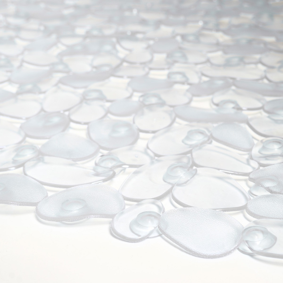 OHS Square PVC Non Slip Shower Mat - Clear>