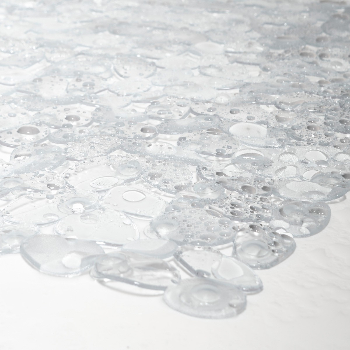 OHS Square PVC Non Slip Shower Mat - Clear>