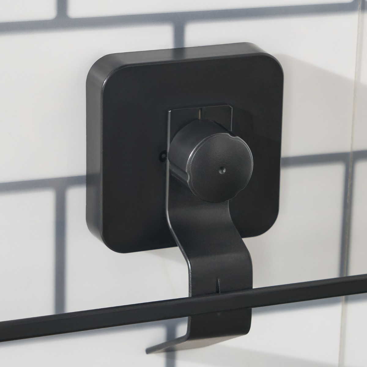 OHS Suction Towel Ring - Black>