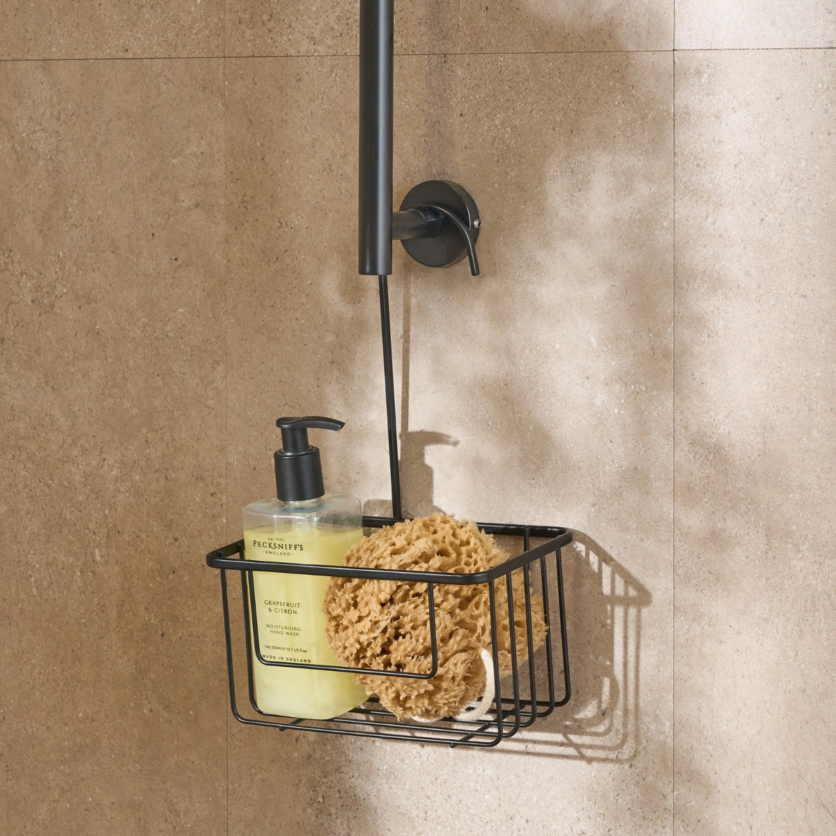 OHS Over The Door Shower Caddy - Black>