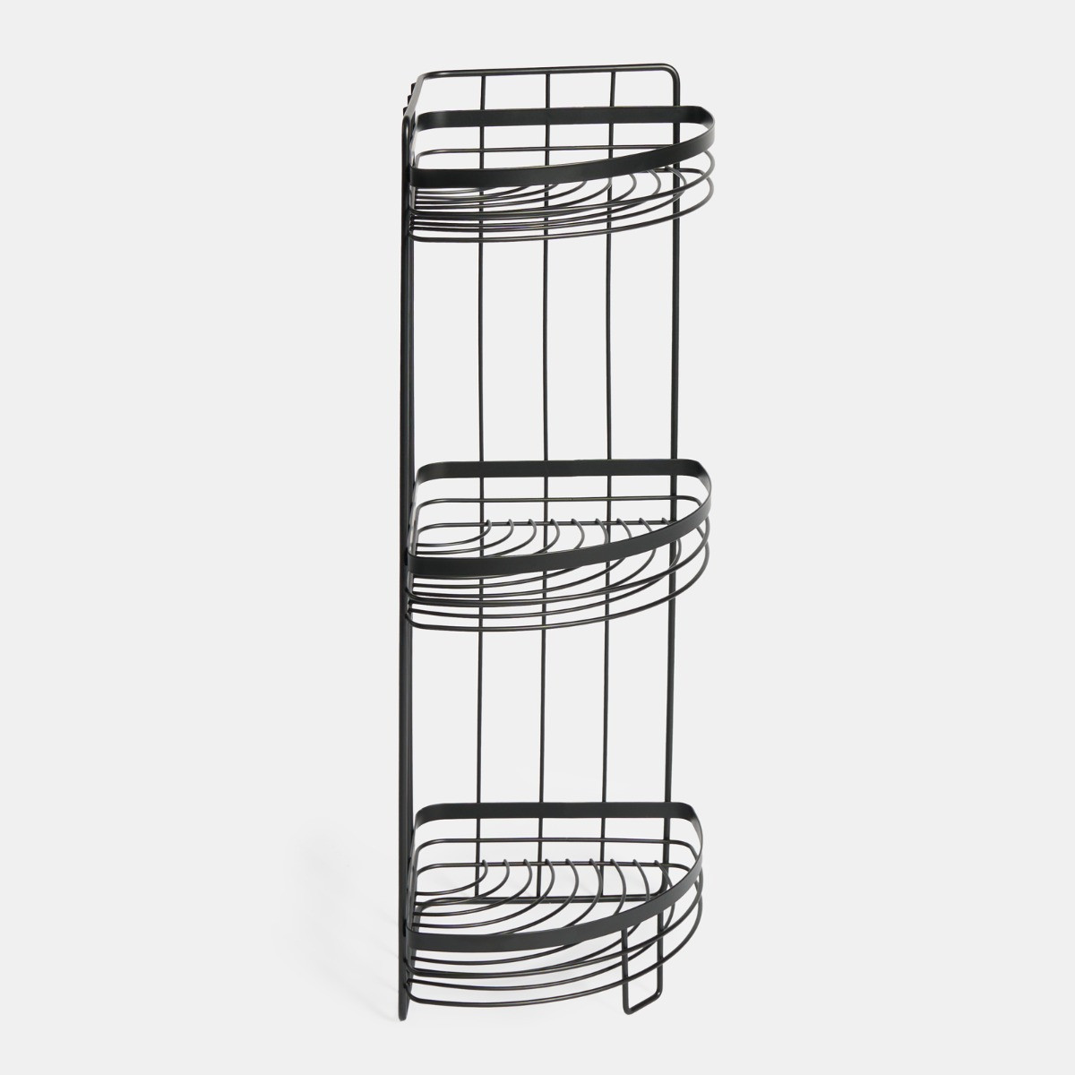 OHS Wire Corner 3-Tier Bathroom Caddy - Black>