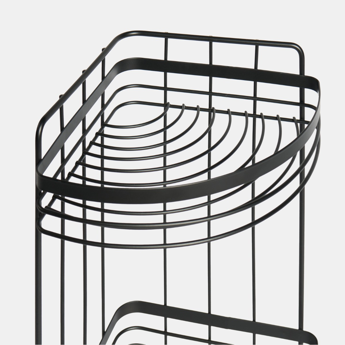 OHS Wire Corner 3-Tier Bathroom Caddy - Black>