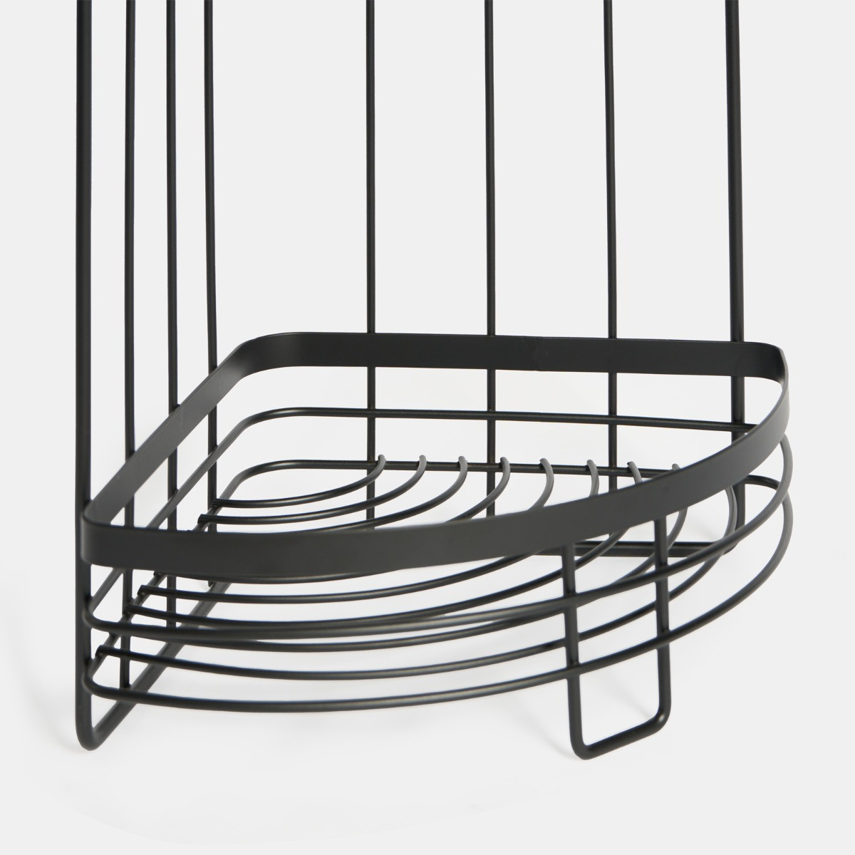OHS Wire Corner 3-Tier Bathroom Caddy - Black>