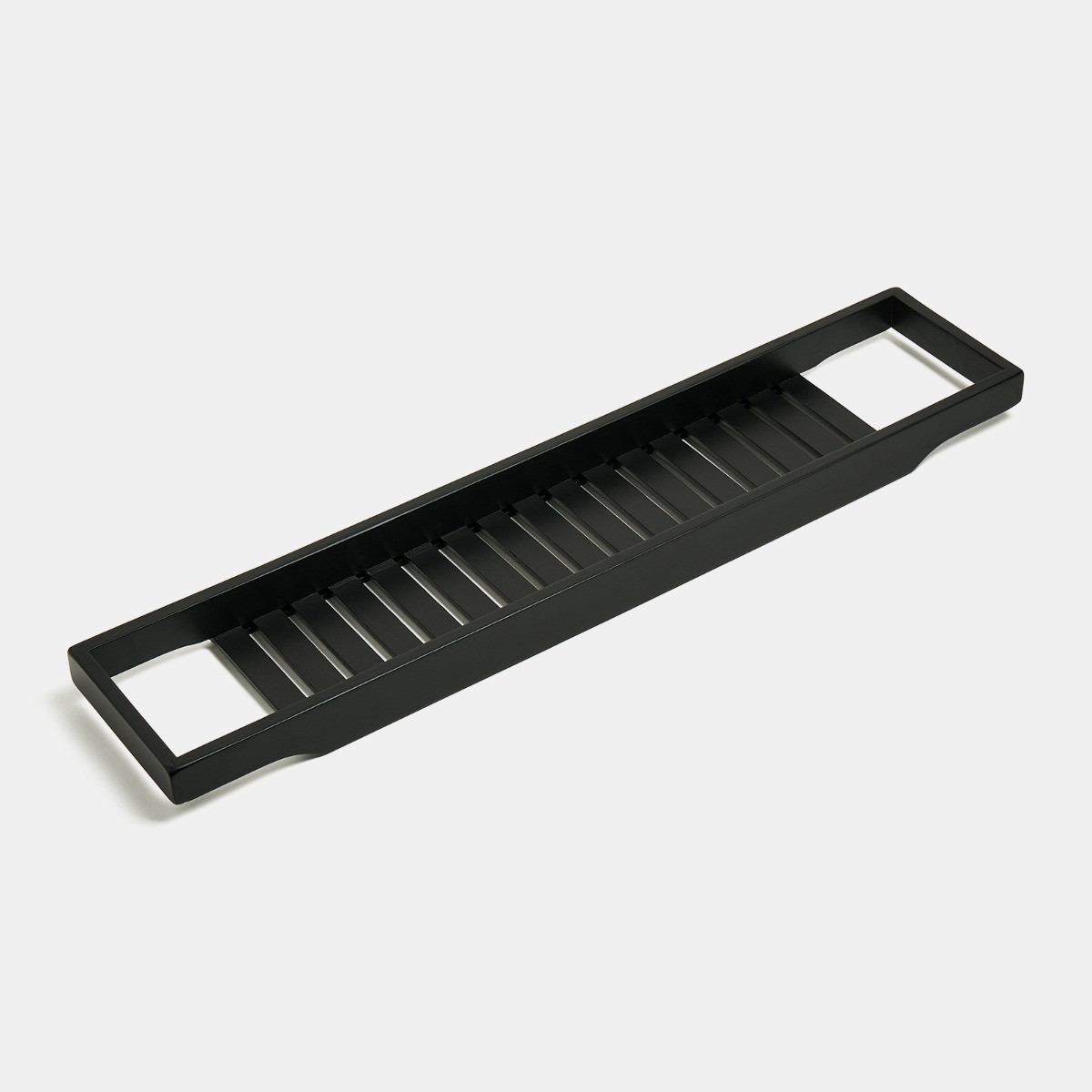 OHS Bamboo Bath Rack - Black>