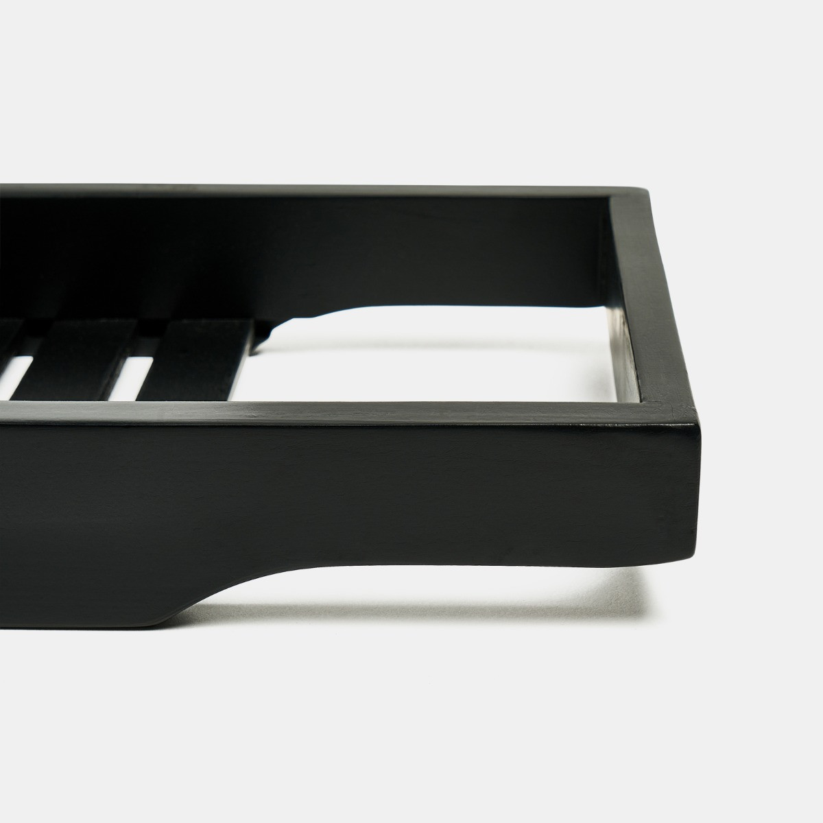 OHS Bamboo Bath Rack - Black>