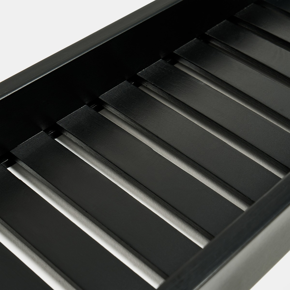 OHS Bamboo Bath Rack - Black>