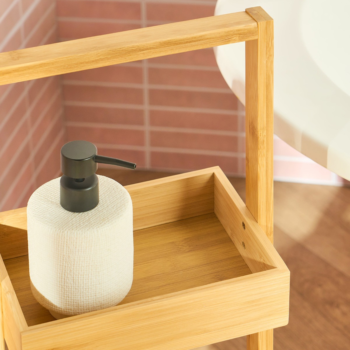OHS 3-Tier Bamboo Storage Caddy - Natural>