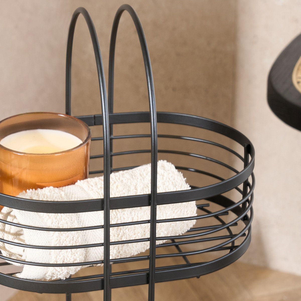 OHS 3-Tier Bathroom Caddy - Black>