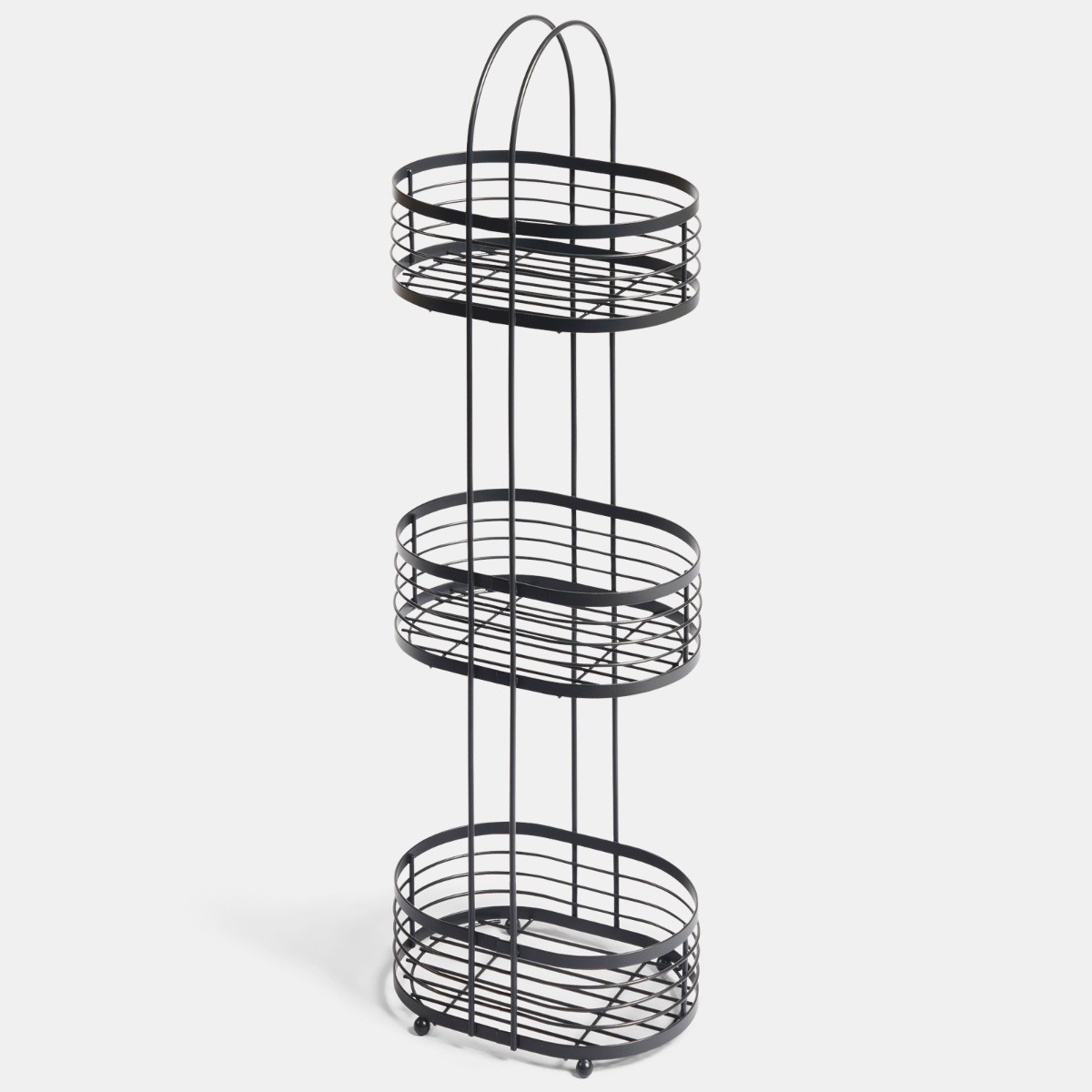 OHS 3-Tier Bathroom Caddy - Black>