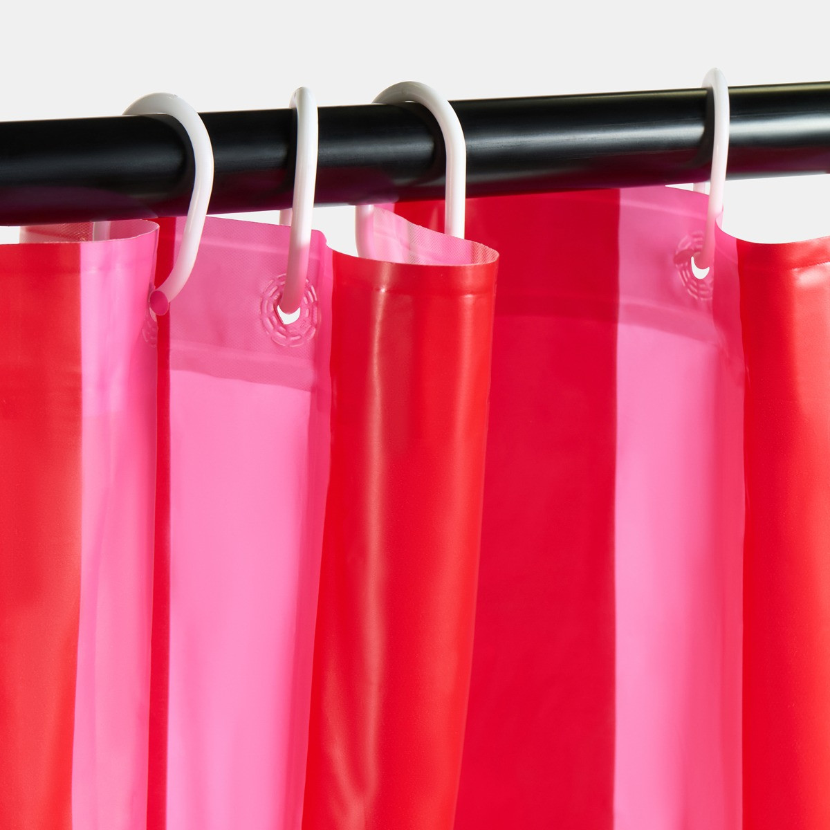 OHS Striped Shower Curtain - Pink >