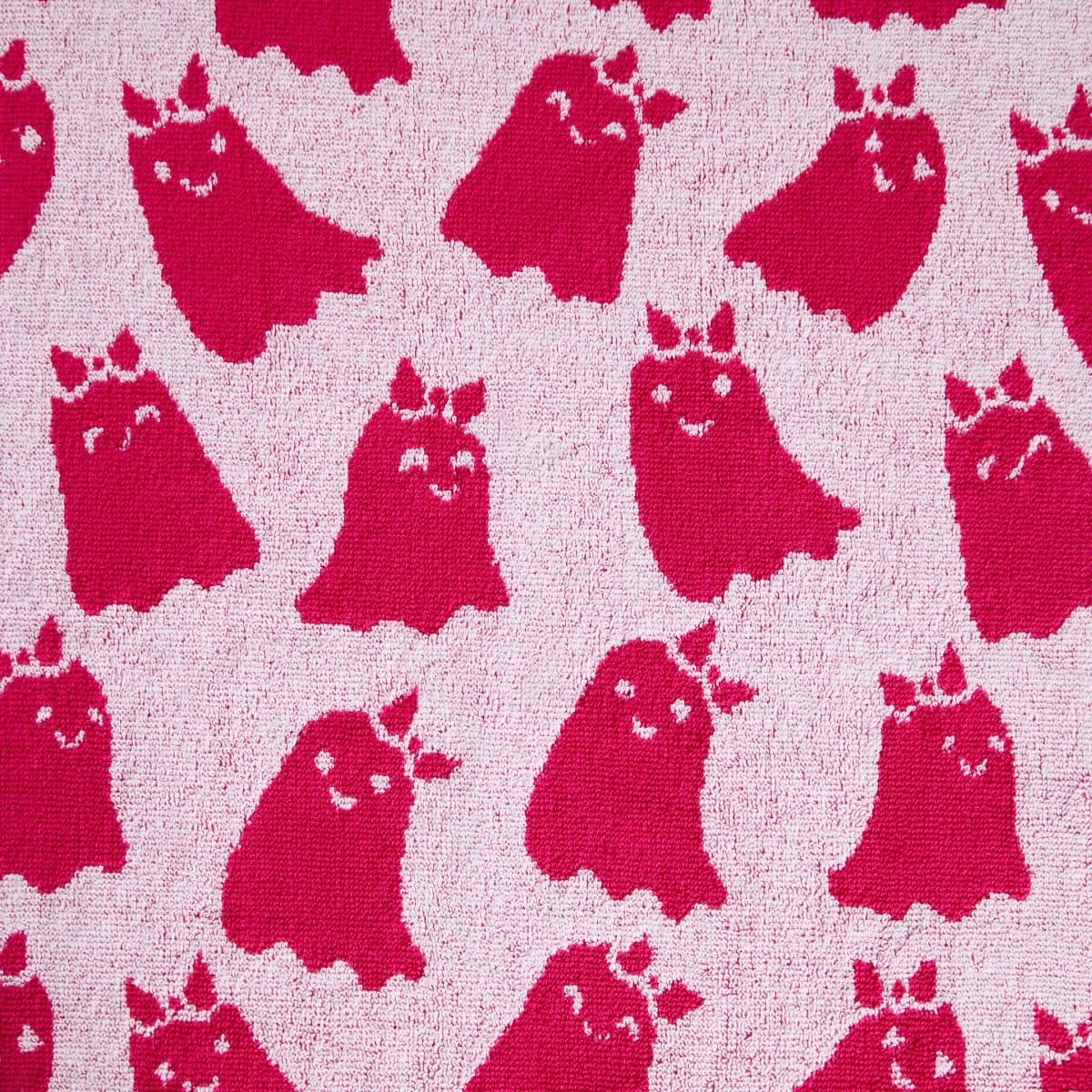 OHS 100% Cotton Ghost Jacquard Towel - Hot Pink>