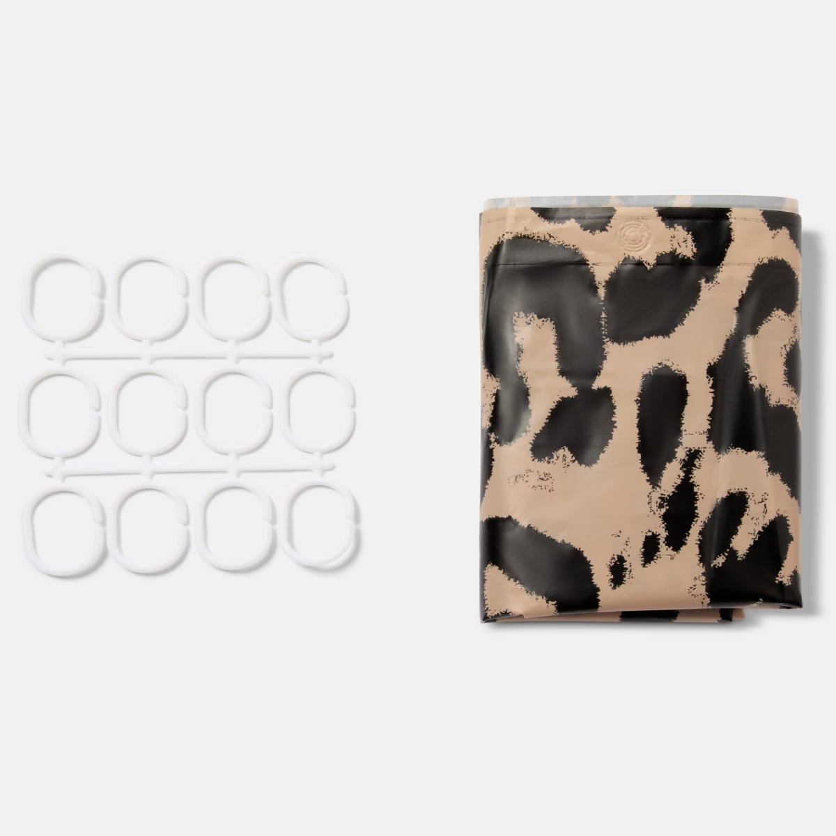 OHS Leopard Print Shower Curtain - Natural>