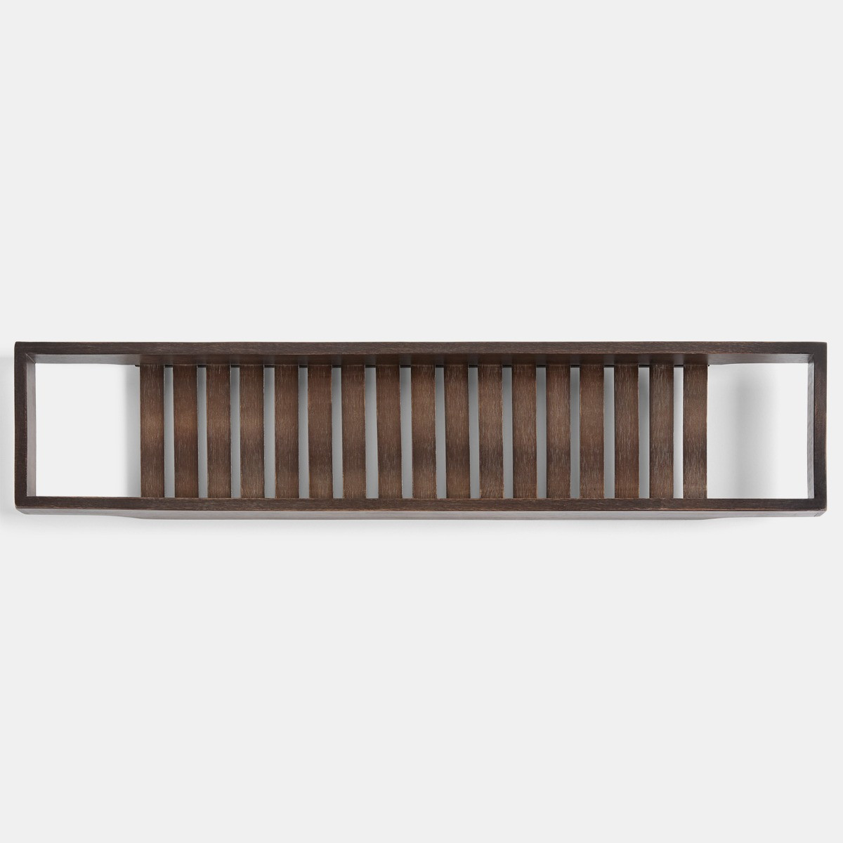 OHS Bamboo Bath Rack - Dark Wood>