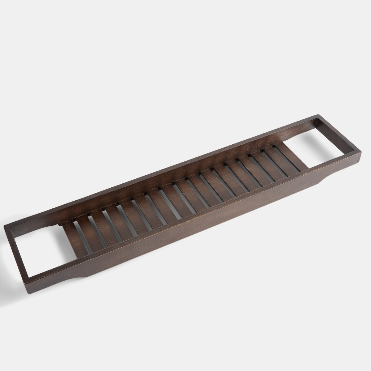 OHS Bamboo Bath Rack - Dark Wood>