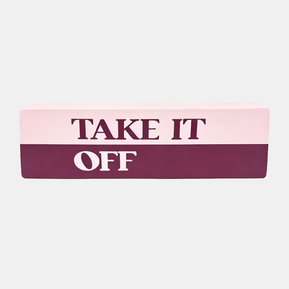 OHS Take it Off Slogan Ornament - Burgundy/Pink>