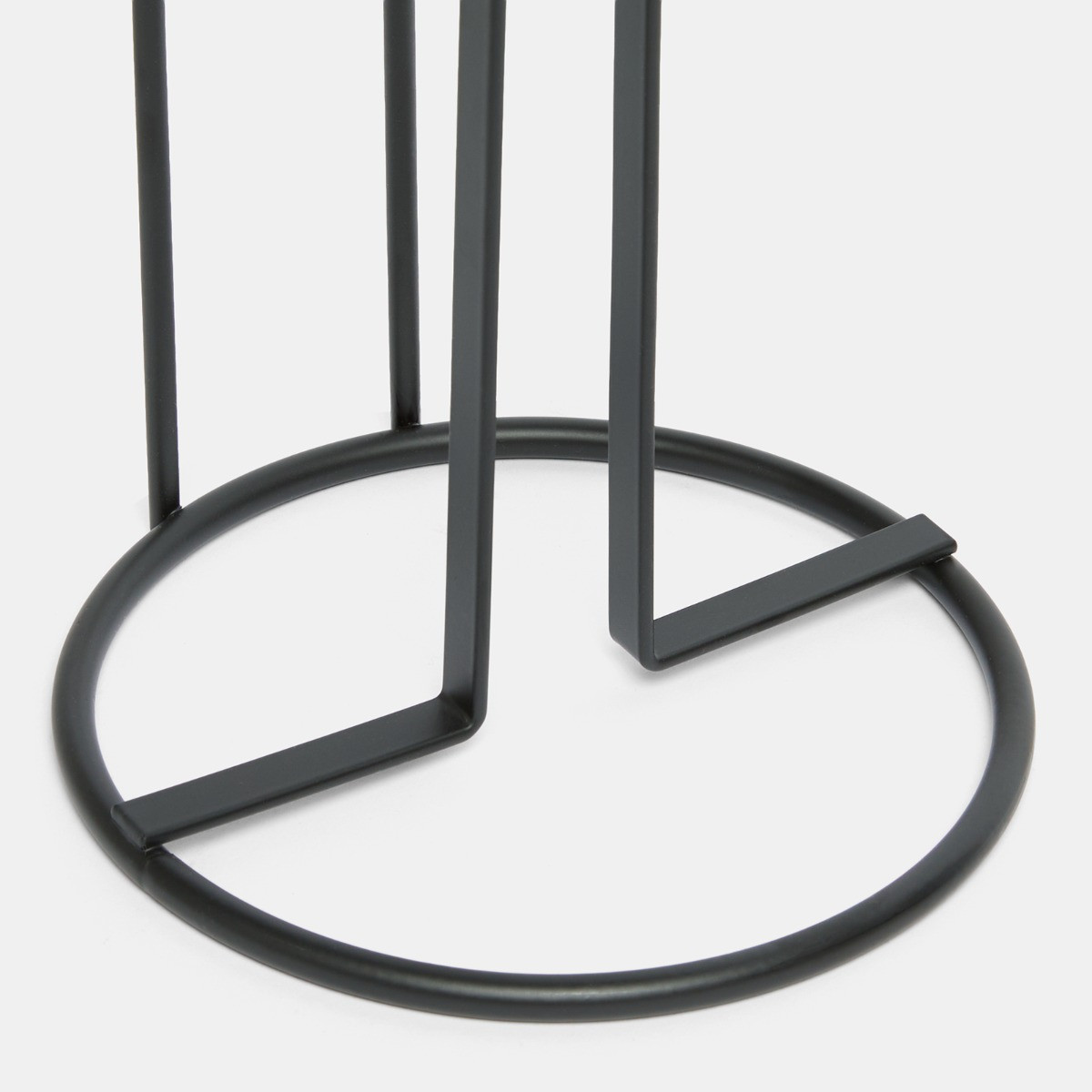 OHS Freestanding Toilet Roll Holder - Black>