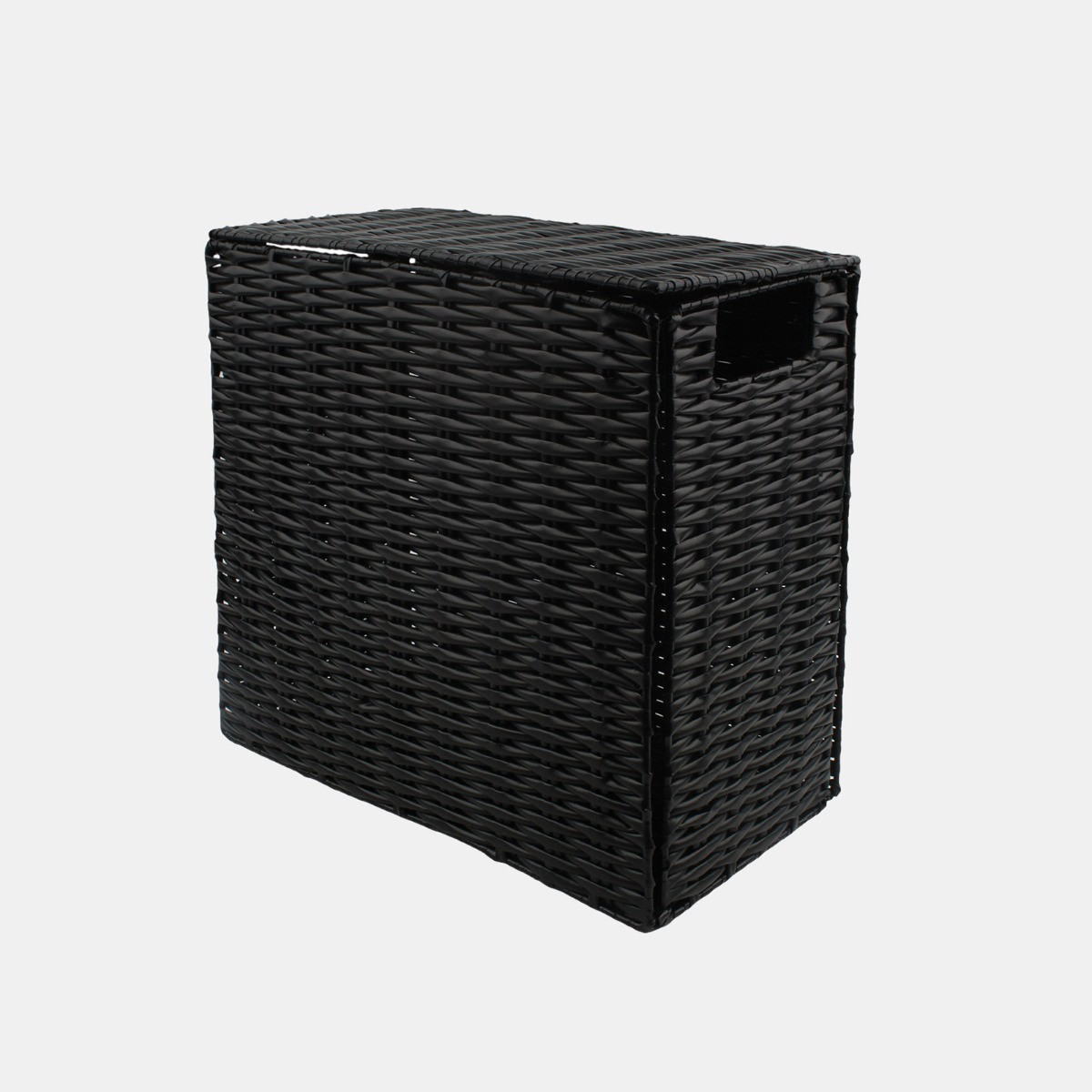 OHS Woven Foldable Bathroom Storage Box - Black>