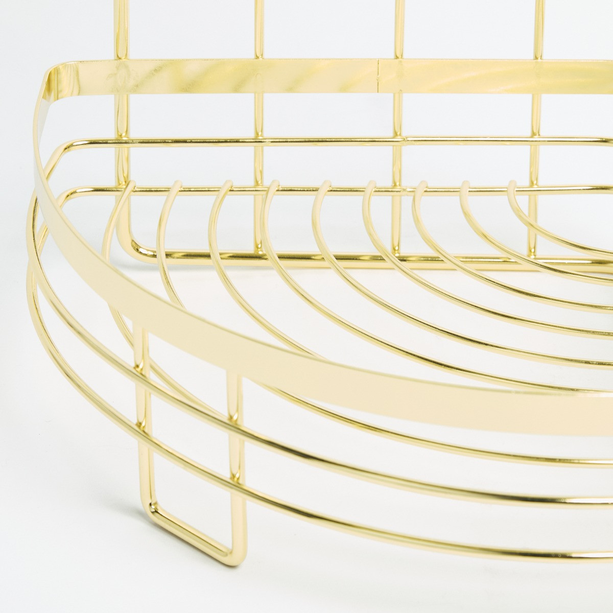 OHS Wire Corner 3-Tier Bathroom Caddy - Gold>