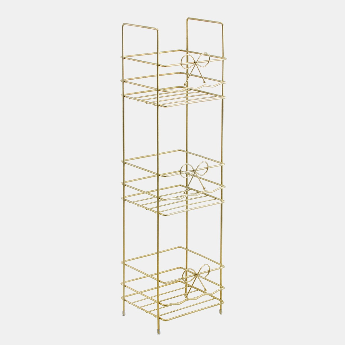 OHS 3-Tier Bow Bathroom Caddy - Gold>