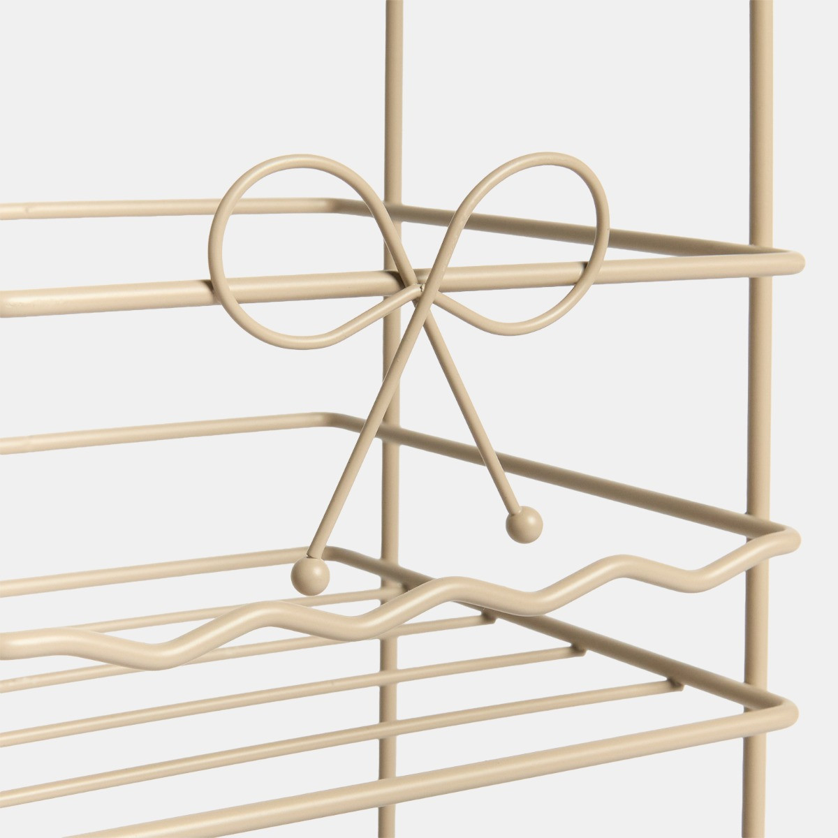 OHS 3-Tier Bow Bathroom Caddy - Cream>