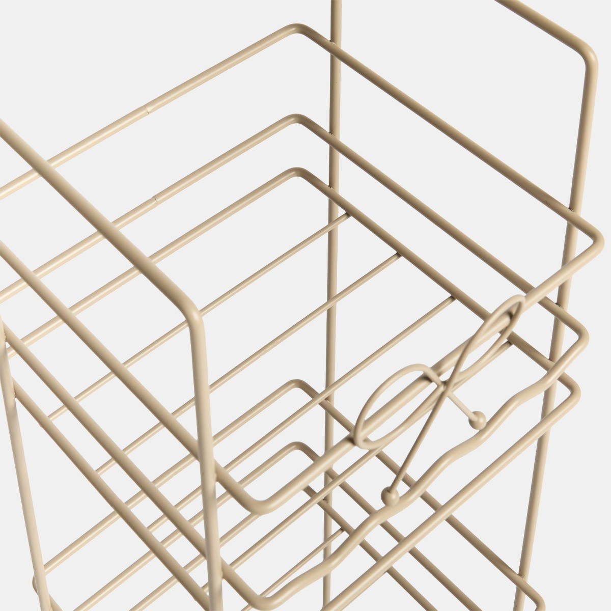 OHS 3-Tier Bow Bathroom Caddy - Cream>