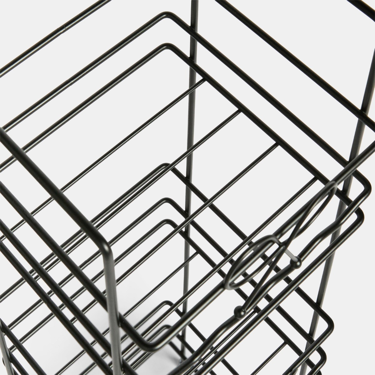 OHS 3-Tier Bow Bathroom Caddy - Black>