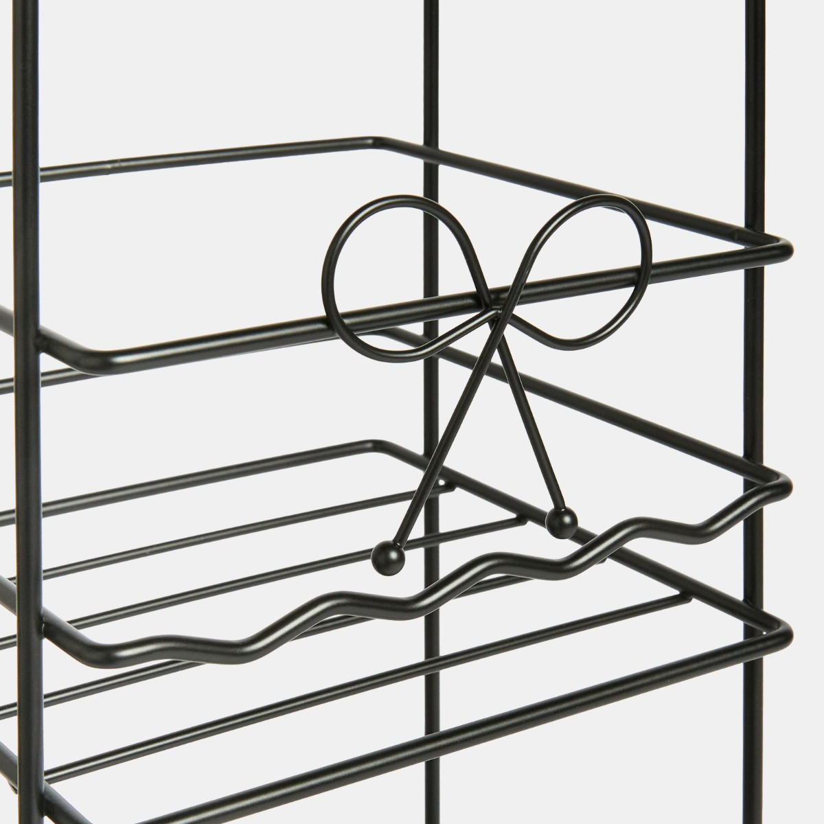 OHS 3-Tier Bow Bathroom Caddy - Black>