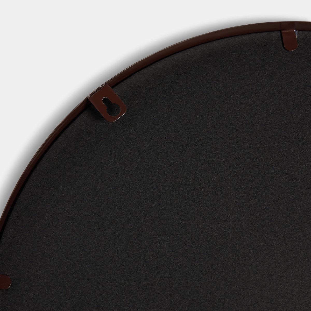 OHS Round Wall Mirror - Coffee>