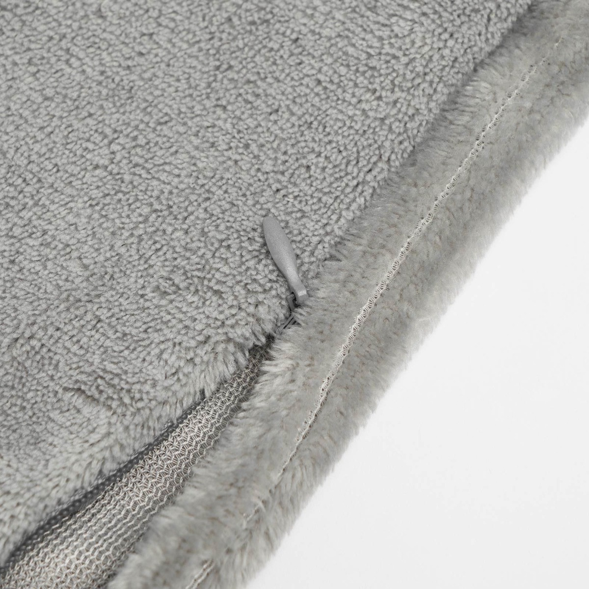 Brentfords Set of 4 Corduroy Fleece Cushion Covers - Grey>