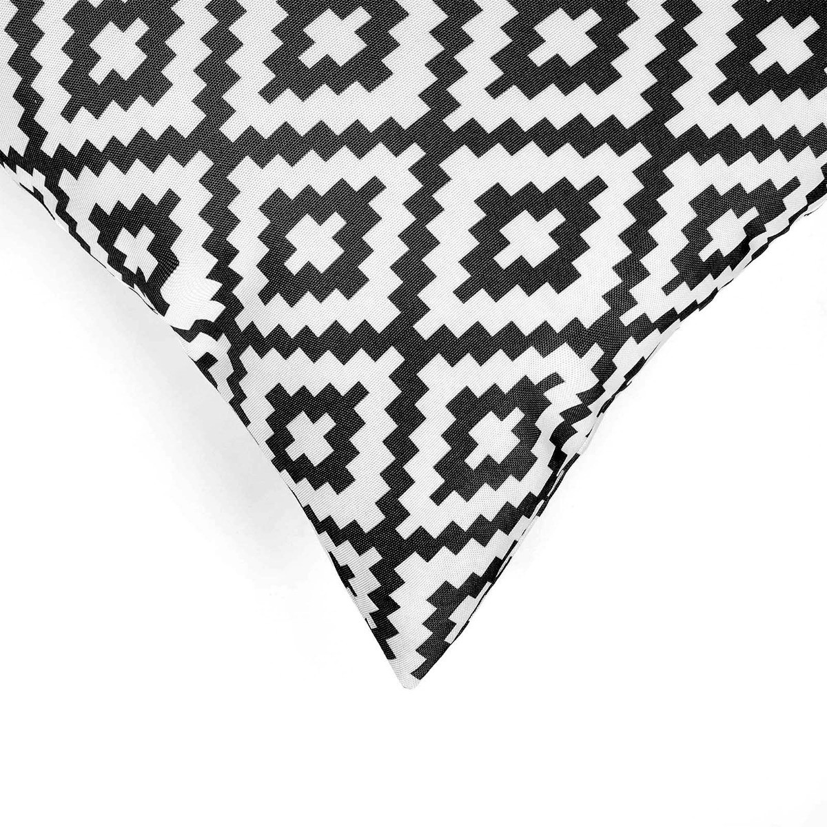 OHS Geo Print Water Resistant Outdoor Cushion Covers Black/White