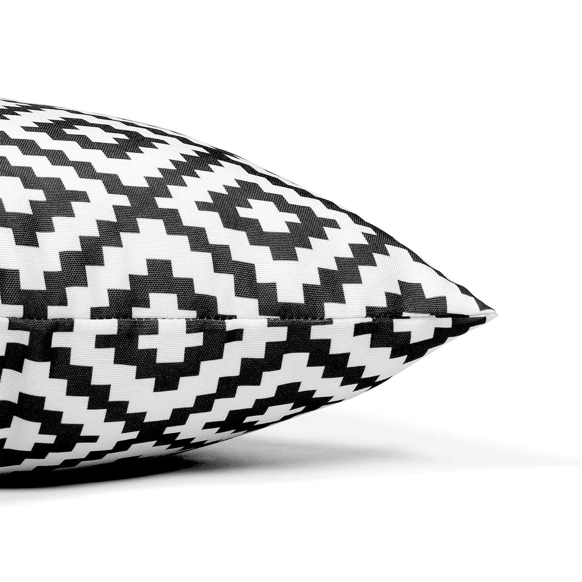 Cinnamonee Patio Cushion Covers (4-Pack) - Water Resistant, 24x24x4 Inches, Black Outdoor Slipcovers