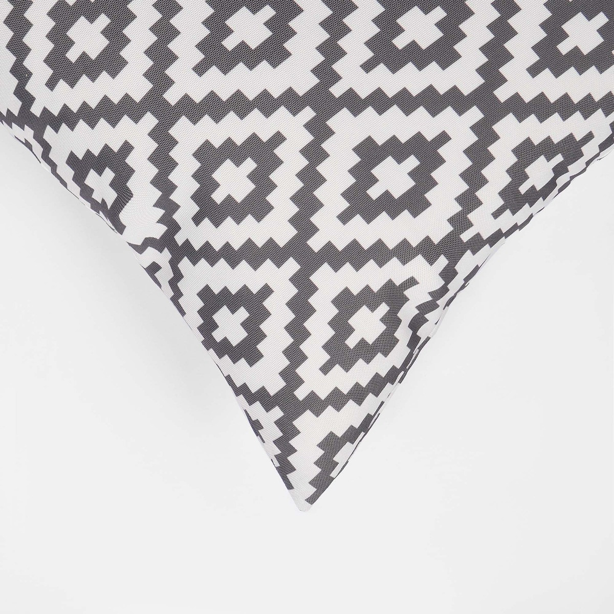OHS Geo Print Water Resistant Outdoor Cushion Covers Grey/White