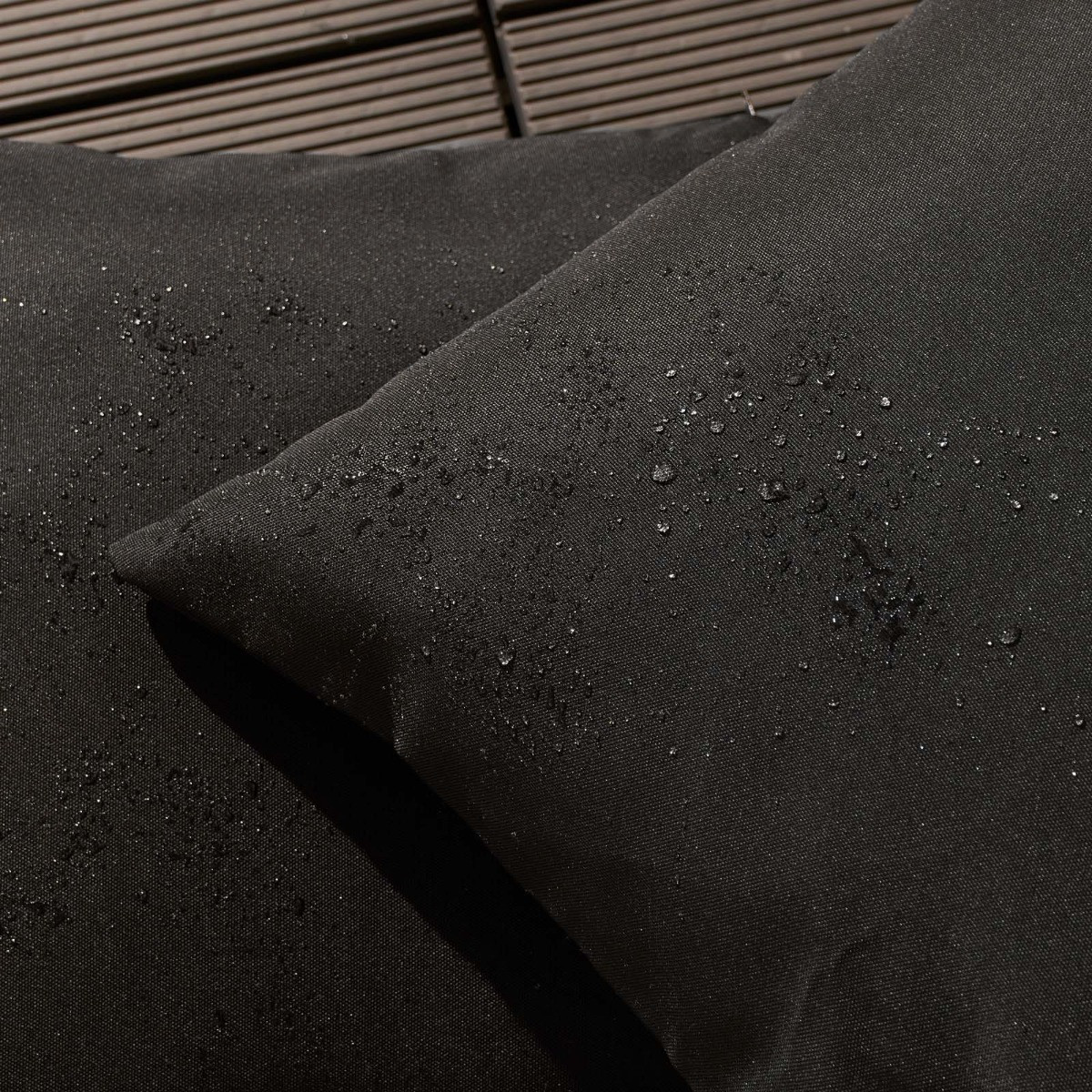 OHS Water Resistant Outdoor Cushion Covers with Cushion Pads, 4 Pack - Black>