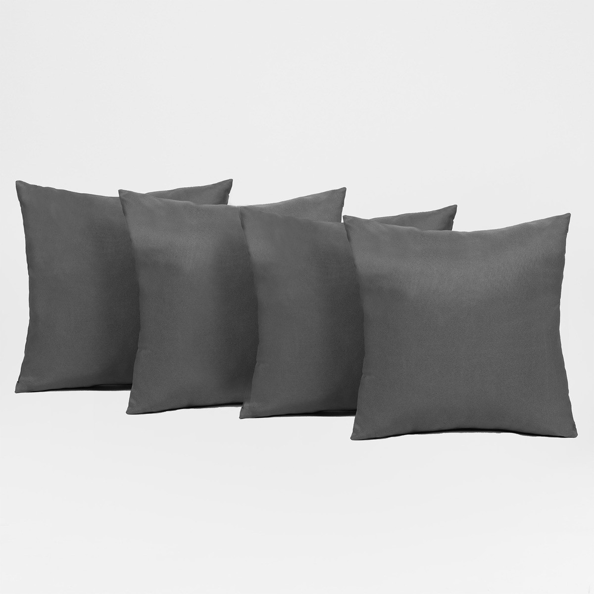 OHS Water Resistant Outdoor Cushion Covers with Cushion Pads, 4 Pack - Grey>