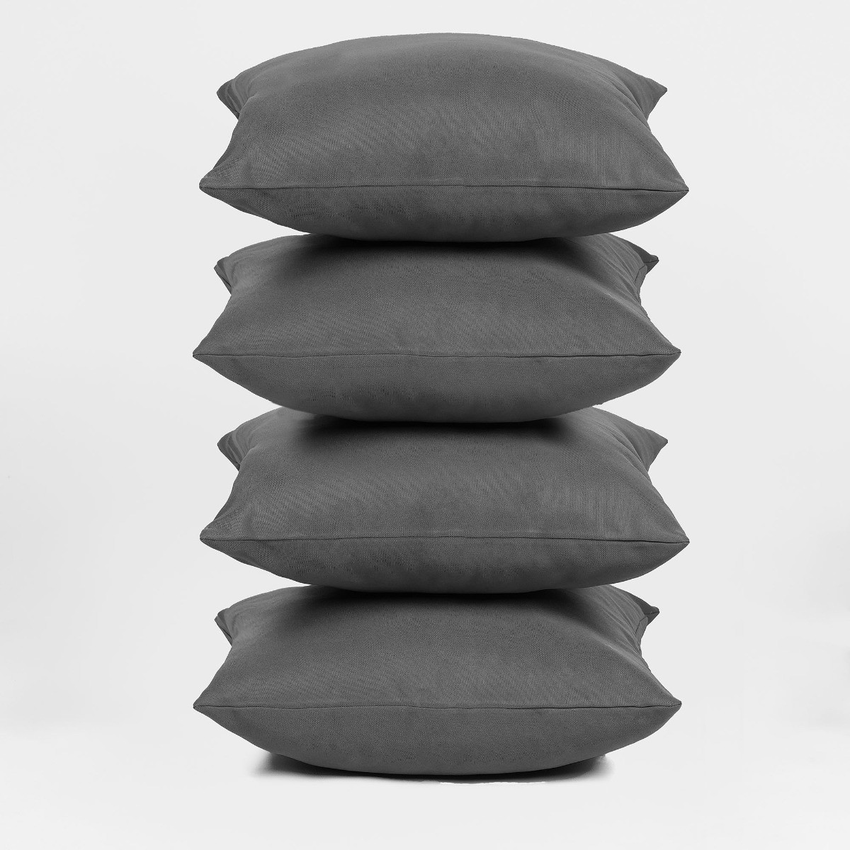OHS 4 Pack Water Resistant Outdoor Cushion Covers, Grey - 45 x 45cm>