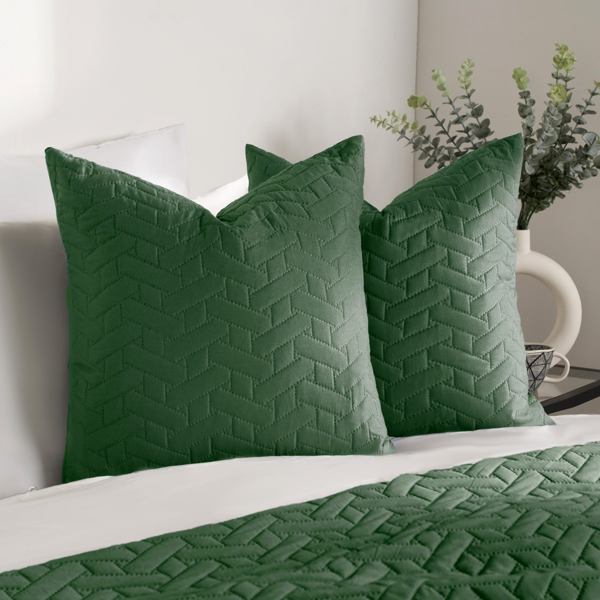 OHS Pinsonic Cushion Covers - Forest Green>