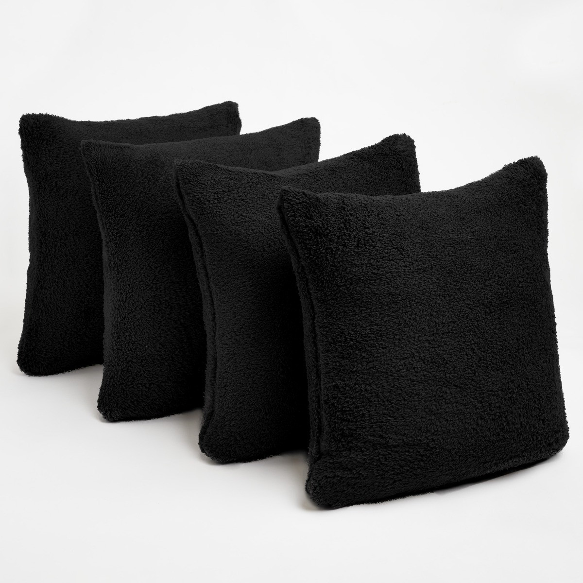 OHS Teddy Cushion Covers - Black>