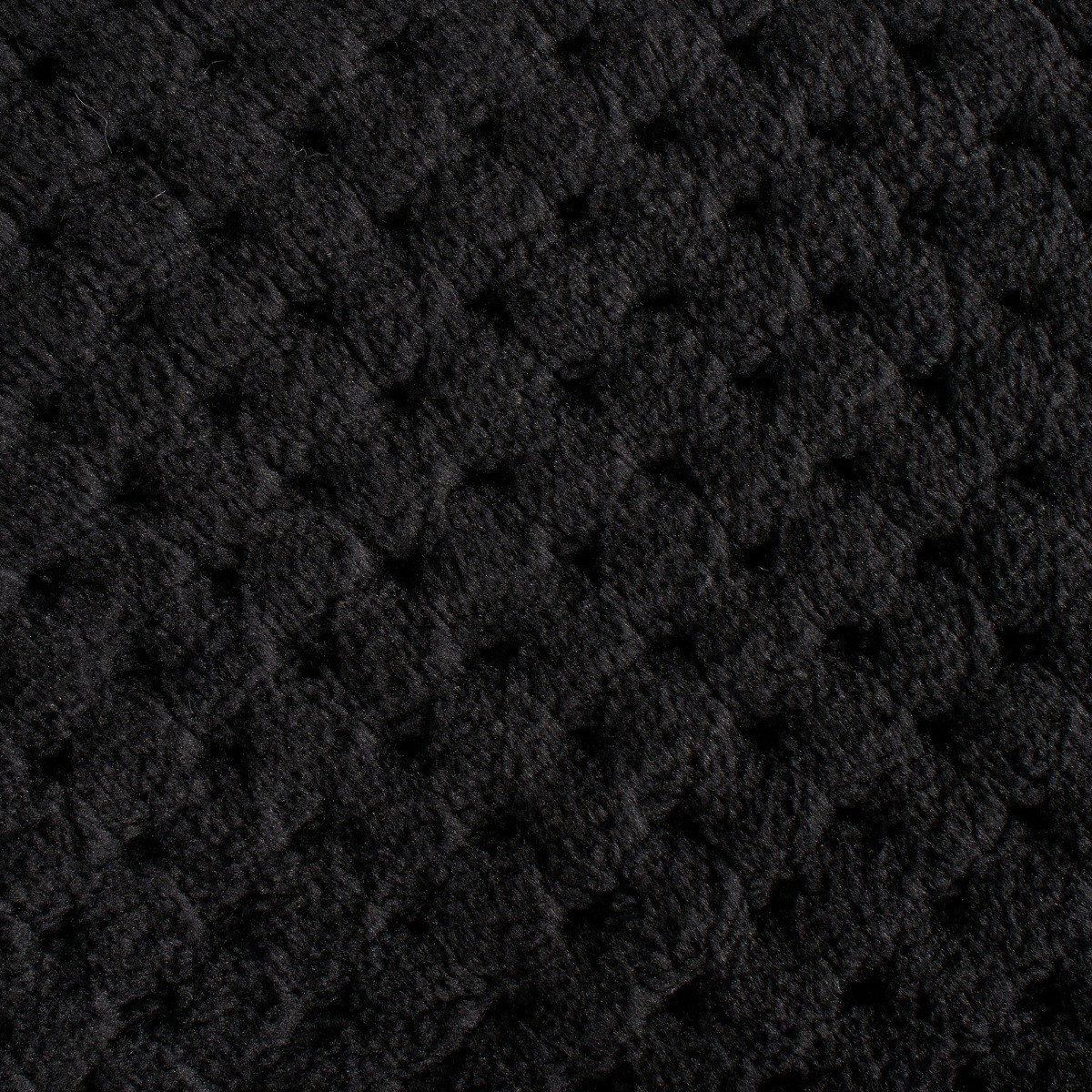 OHS 2 Pack Waffle Fleece Cushion Covers - Black>