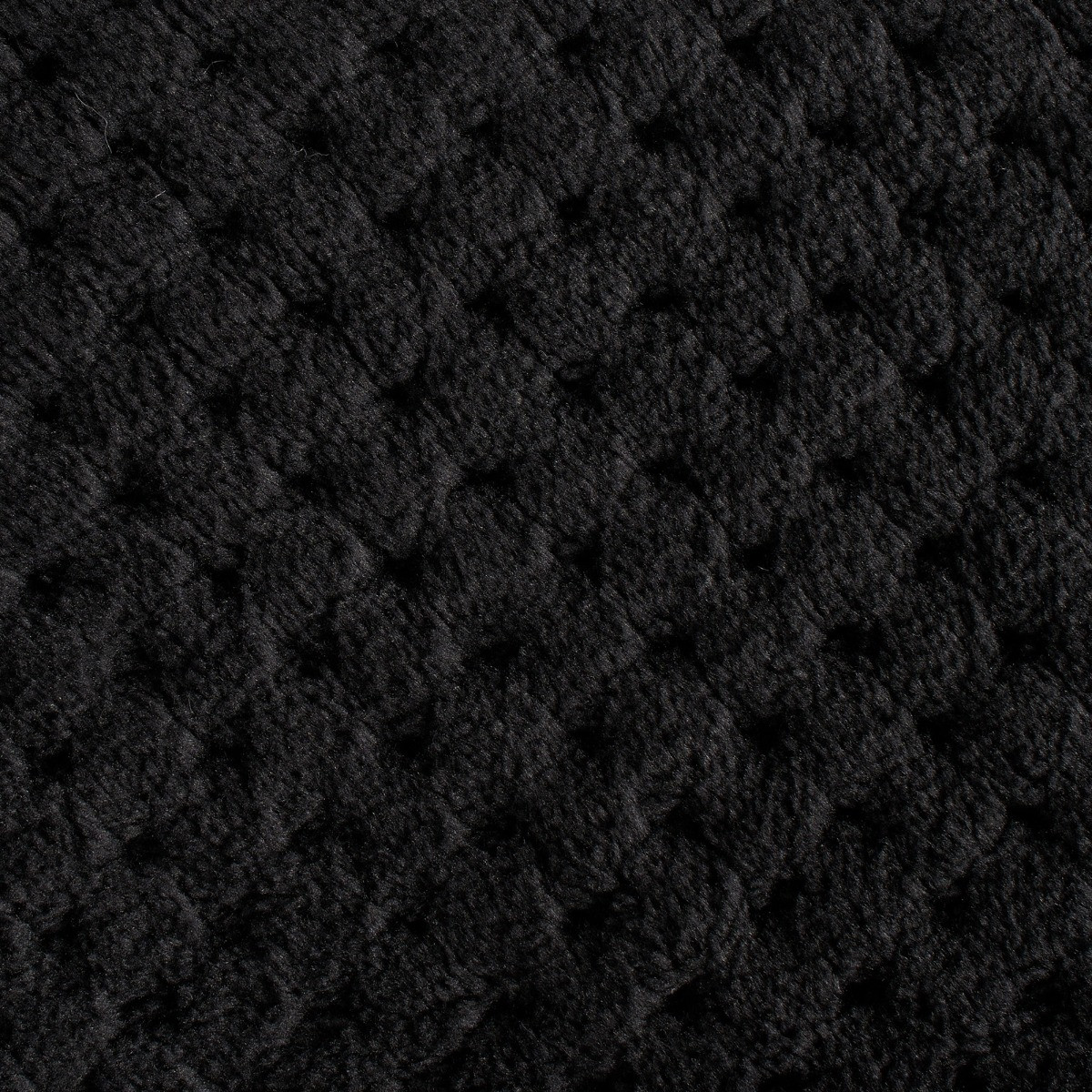 Brentfords Waffle Fleece Cushion Covers - Black>