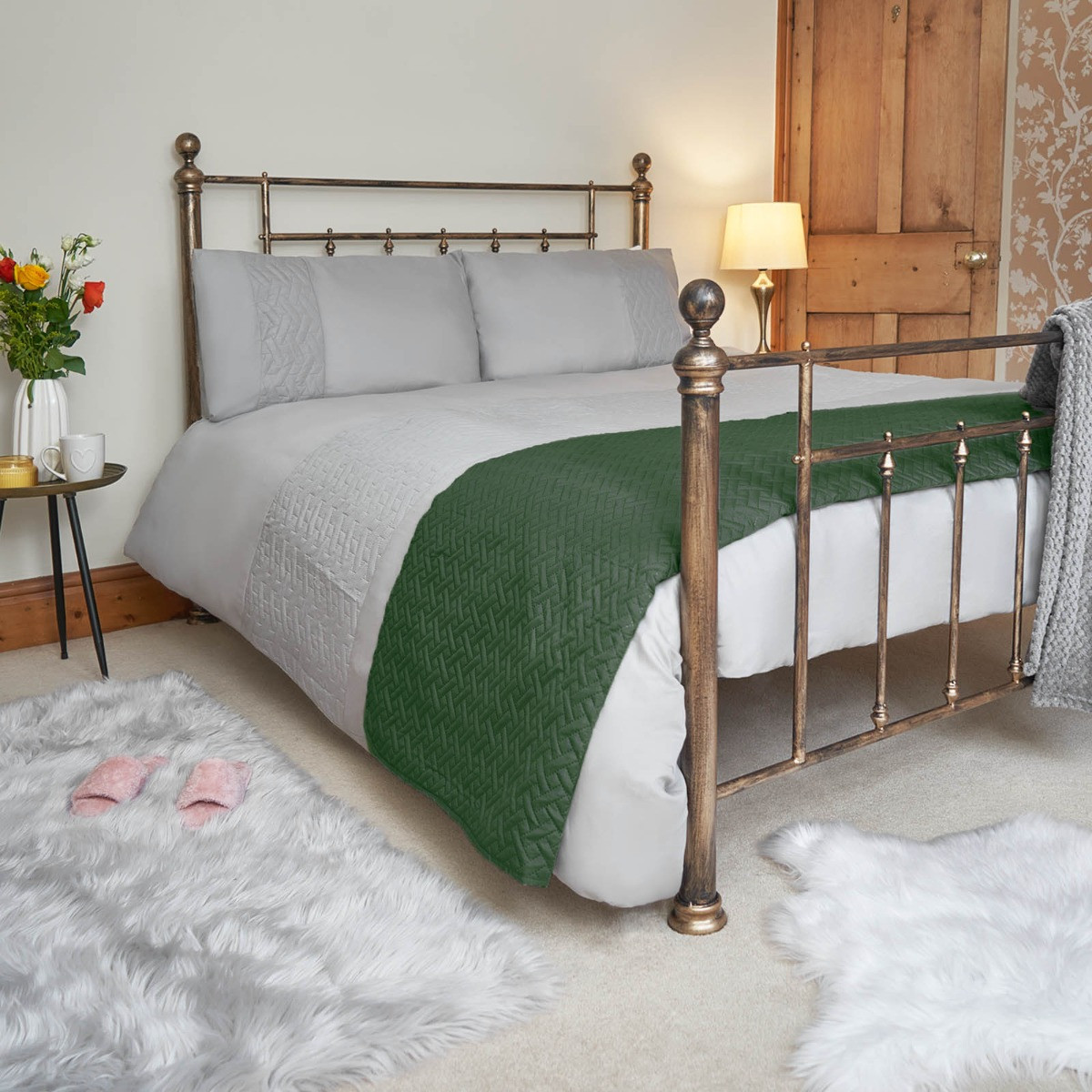 OHS Pinsonic Throw - Forest Green>