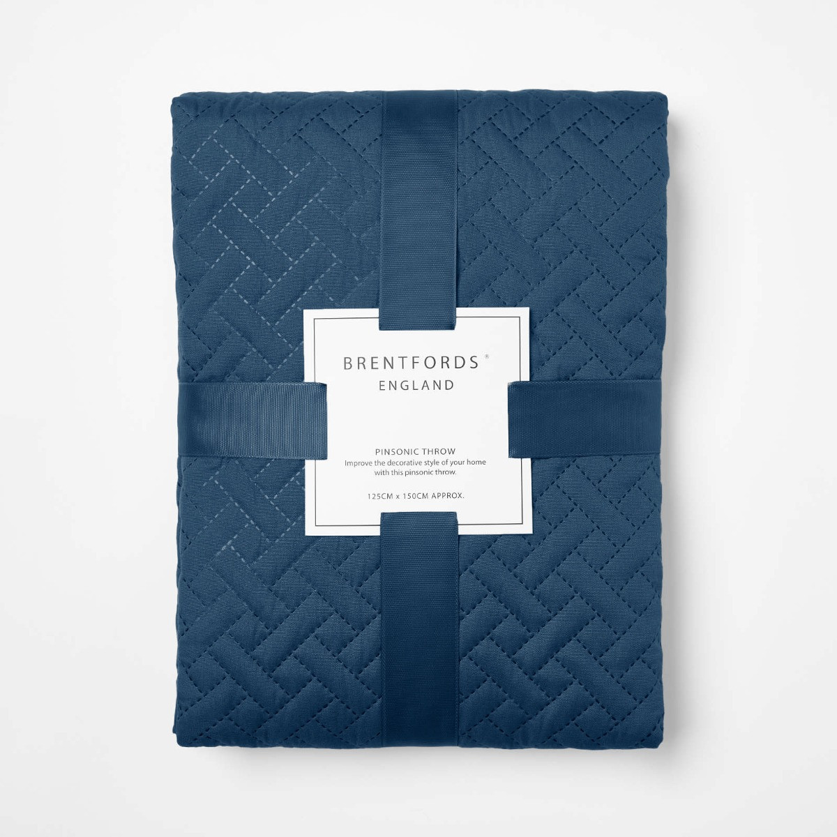 OHS Quilted Throw, Navy - 150 x 200cm>