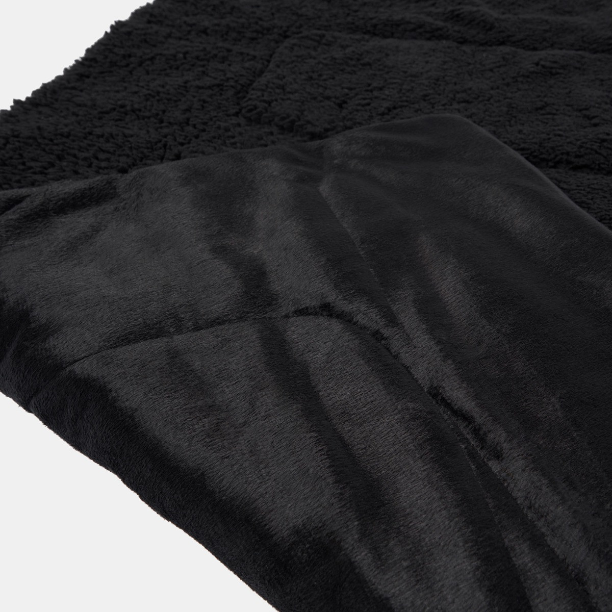 Brentfords Sherpa Soft Quilted Pet Blanket - Black>