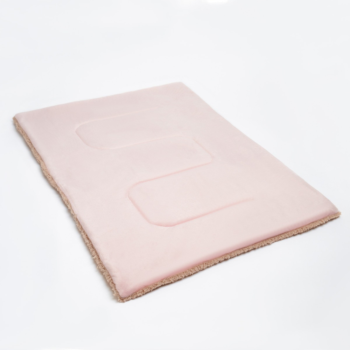 Brentfords Sherpa Soft Quilted Pet Blanket - Blush Pink>