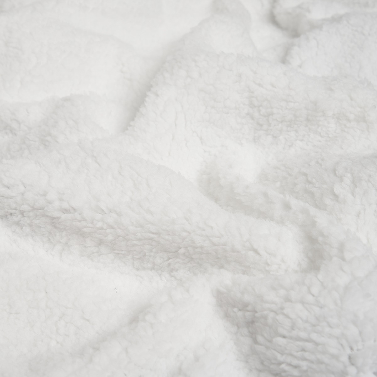 Brentfords Sherpa Flannel Fleece Throw Blanket, Grey/White - 150 x 180cm>