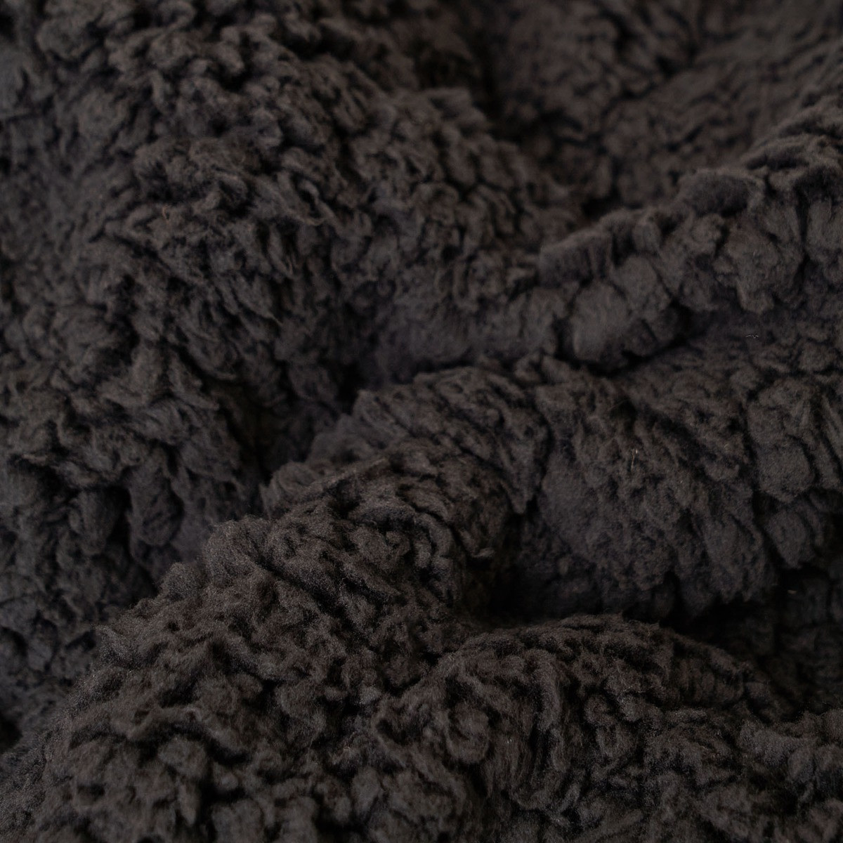 OHS Extra-Long Teddy Hoodie Blanket - Black>