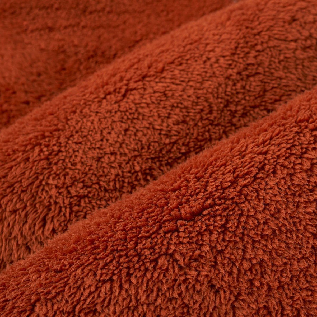 OHS Teddy Fleece Throw, Rust - 125 x 150cm>