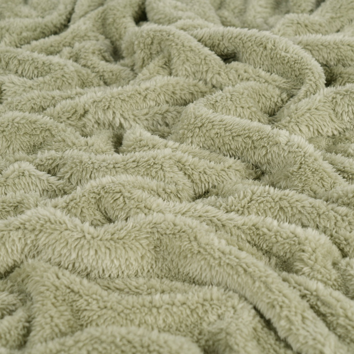 OHS Teddy Fleece Throw - Sage>
