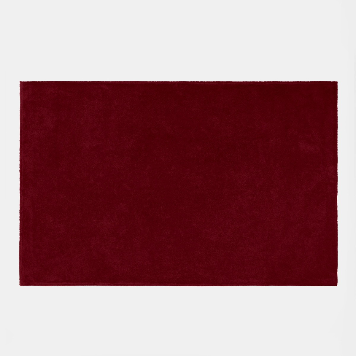 OHS Teddy Fleece Throw, Wine - 200 x 240cm>