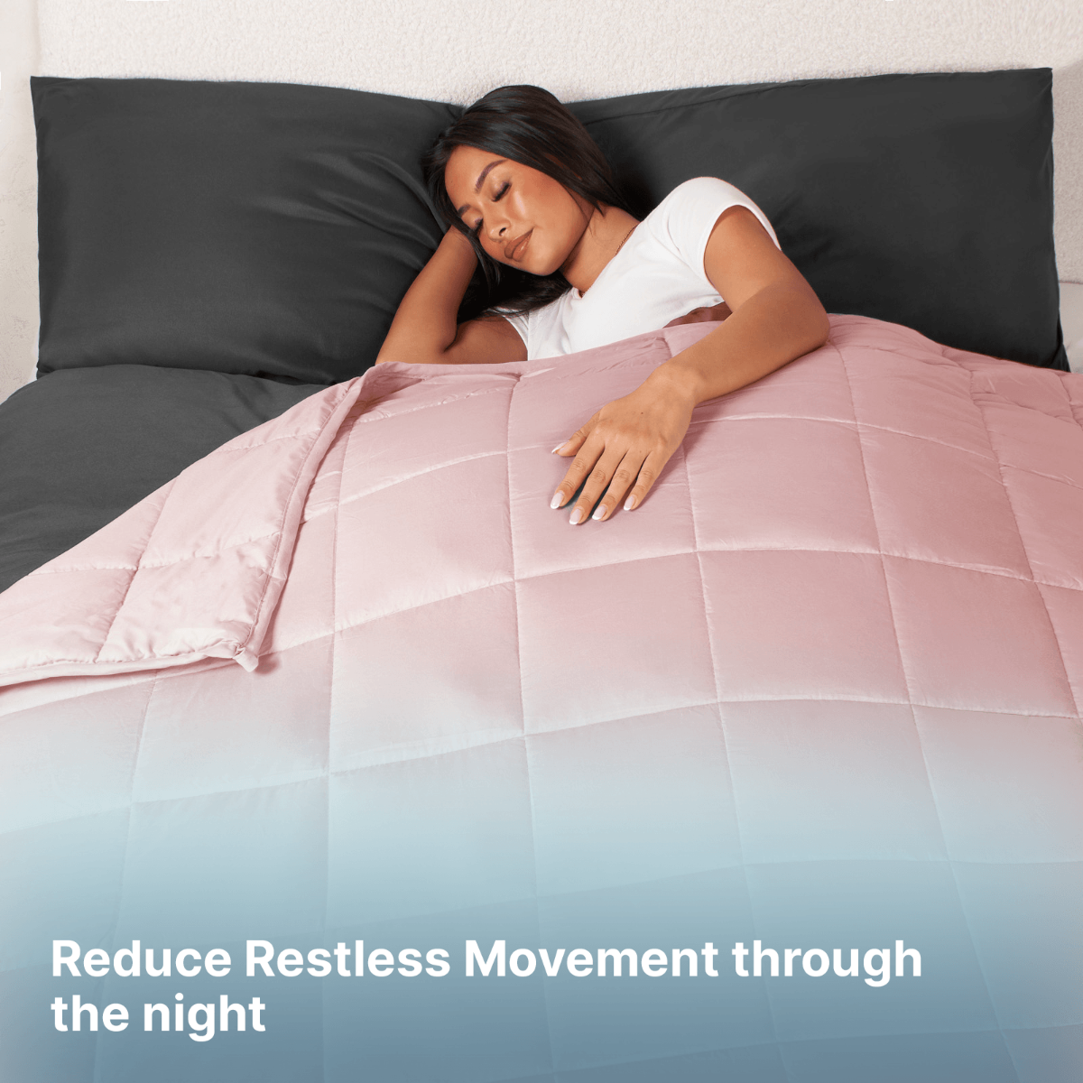 OHS Supersoft Weighted 8kg Blanket, Blush Pink - 150 x 200cm>